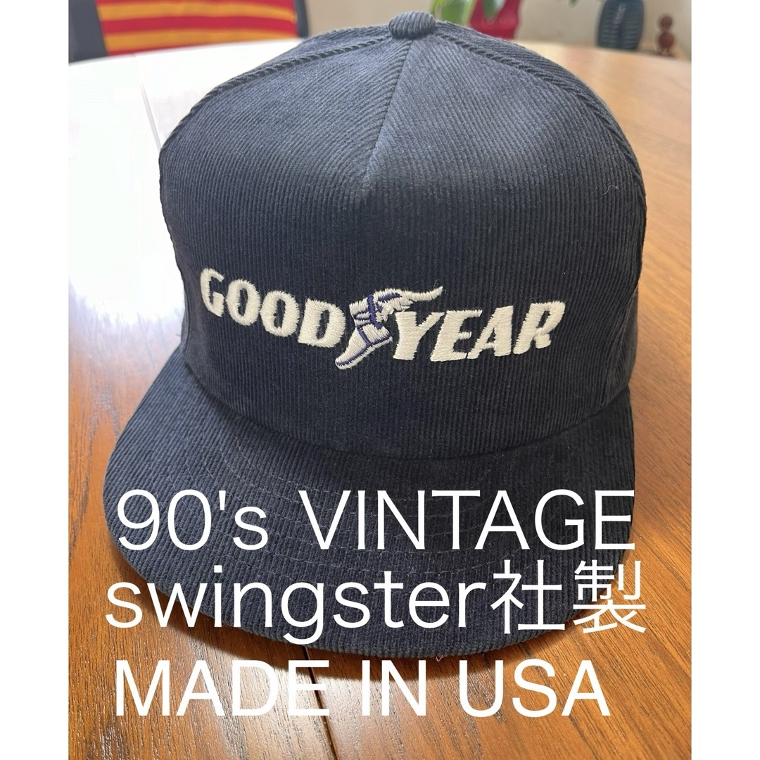 貴重！90's GOOD YEAR CORDS CAP キャップ　ヴィンテージ メンズの帽子(キャップ)の商品写真