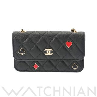 シャネル(CHANEL)の未使用 シャネル CHANEL AP3084 ランダム品番 レディース ショルダーバッグ ブラック /ゴールド金具 グレインドカーフスキン(ショルダーバッグ)