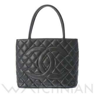 シャネル(CHANEL)の中古 シャネル CHANEL A01804 7番台 レディース トートバッグ ブラック /ゴールド金具 キャビアスキン(ショルダーバッグ)