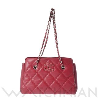 シャネル(CHANEL)の中古 シャネル CHANEL A66134 17番台 レディース トートバッグ ウルトラステッチ ボルドー /シルバー金具 カーフスキン(トートバッグ)