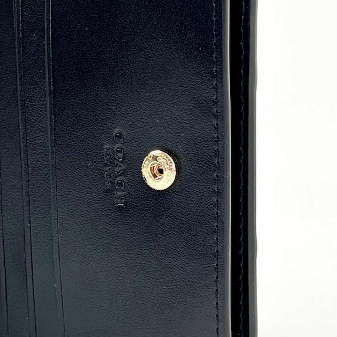 COACH(コーチ)の【セール中】新品未使用 COACH 財布 エンボス ブラック 黒 便利 仕事 レディースのファッション小物(財布)の商品写真