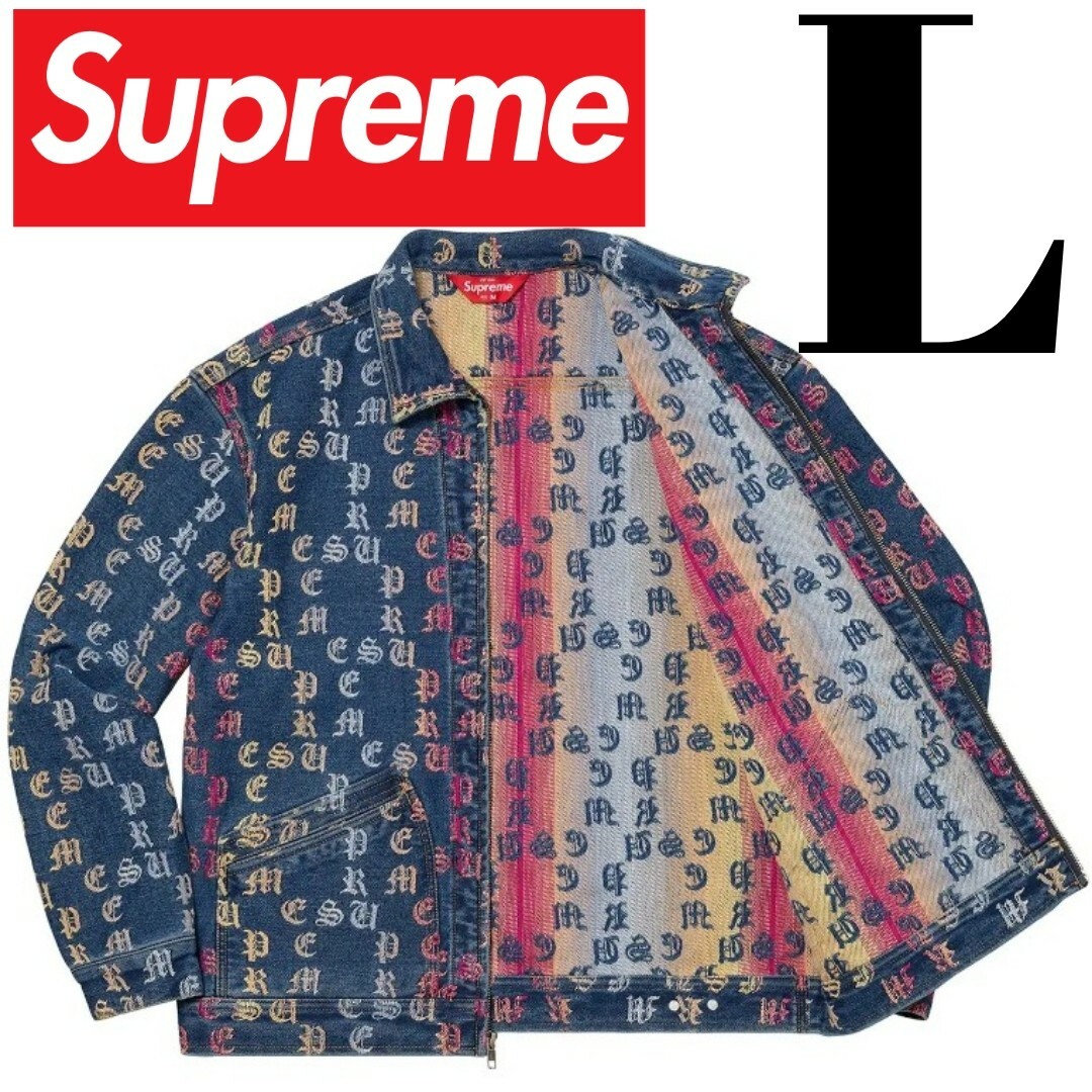 Supreme(シュプリーム)の22SS Gradient Jacquard Denim Work Jacket メンズのジャケット/アウター(Gジャン/デニムジャケット)の商品写真