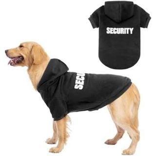 【送料無料】犬 服 大型犬 SECURITY 文字プリント ブラック(犬)