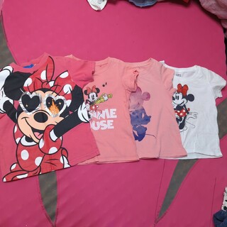 ディズニー(Disney)の子供服　100cm　4枚　ミニーちゃん(Tシャツ/カットソー)