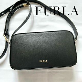 Furla - ✨極美品✨FURLA ショルダーバッグ　現行　レザー　黒　ブラック　ポシェット