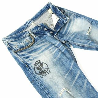 ヒステリックグラマー(HYSTERIC GLAMOUR)のヒステリックグラマー▼スタッズデニム▼セルビッチ▼30インチ▼ウエスト約82cm(デニム/ジーンズ)