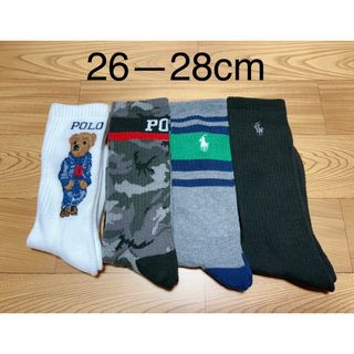 ポロラルフローレン(POLO RALPH LAUREN)のポロ ラルフローレン　メンズ　ソックス　靴下　26-28cm 4足セット(その他)