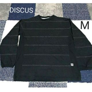 ディスカス(DISCUS)の古着discusボーダーカットソー　size　　　　Mサイズ　COLO(スウェット)