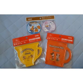 ディズニー(Disney)のディズニー　おやつプレート　ミッキー　パズルコースター　ドナルド　計4点　非売品(キャラクターグッズ)