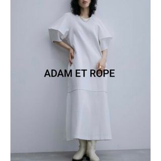 AER ADAM ET ROPE - アダムエロペ 2wayボリュームスリーブワンピース ホワイト FREE