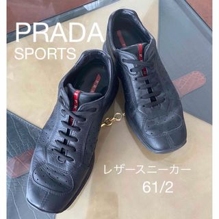 プラダ(PRADA)のPRADA SPORTS プラダ ローカット レザースニーカー 61/2(スニーカー)