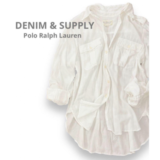 DENIM & SUPPLY デニムアンドサプライ サファリ ホワイト シャツ