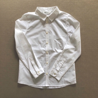 エイチアンドエム(H&M)のH&M 白シャツ　140㎝　長袖　フォーマル  キッズ　ホワイト　(ブラウス)