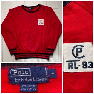 POLO RALPH LAUREN - 90s POLO ラルフローレン cp rl-93 スウェット 赤 92 XL