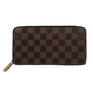 ルイヴィトン(LOUIS VUITTON)の　ルイ・ヴィトン LOUIS VUITTON ジッピーウォレット N60015 エベヌ ダミエ・キャンバス メンズ 長財布(長財布)