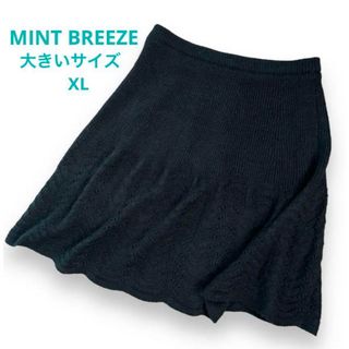 MINT BREEZE - 美品 大きいサイズ MINT BREEZE ミントブリーズ ニット スカート