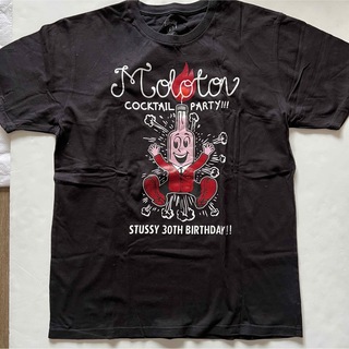 ステューシー(STUSSY)のstussy 30周年 FPARコラボ Tシャツ Lサイズ　ブラック(Tシャツ/カットソー(半袖/袖なし))