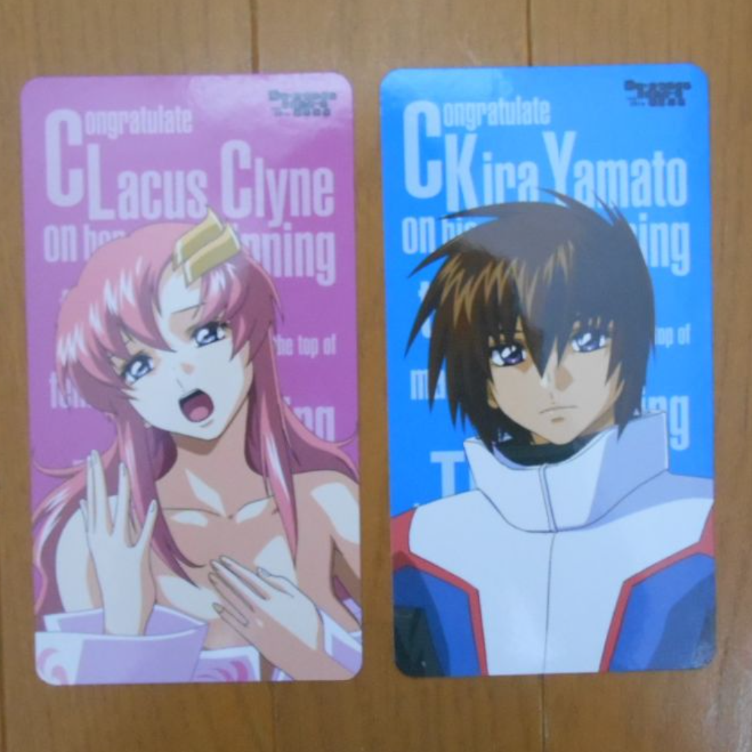 ガンダム SEED DESTINY  キラ&ラクス ピンナップカード エンタメ/ホビーのアニメグッズ(その他)の商品写真