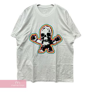 CHROME HEARTS 2024SS FOTI Rainbow Scroll Logo Tee クロムハーツ フォティ レインボースクロールロゴTシャツ 半袖カットソー スカル バックスクロール ホワイト サイズXL【240508】【新古品】【me04】