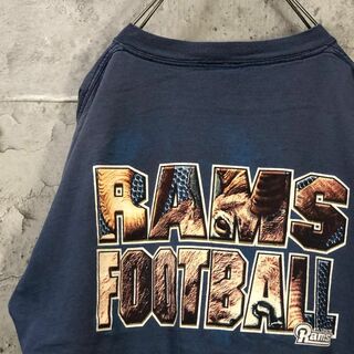 RAMS FOOTBALL 山羊 フットボール バックプリント Tシャツ(Tシャツ/カットソー(半袖/袖なし))