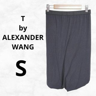 T by Alexander Wang - 【ティーバイアレキサンダーワン】ひざ丈スカート（S）ウエストゴム ブラック