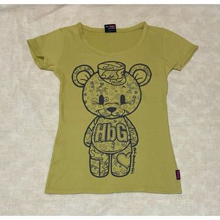 エイチビージー(HbG)の【美品】HbG  Tシャツ　くま　みどり(Tシャツ(半袖/袖なし))