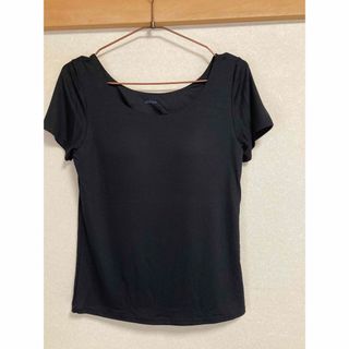 UNIQLO - 新品タグ付き　ユニクロ　エアリズム　ブラリブTシャツ　黒　XL ブラトップ