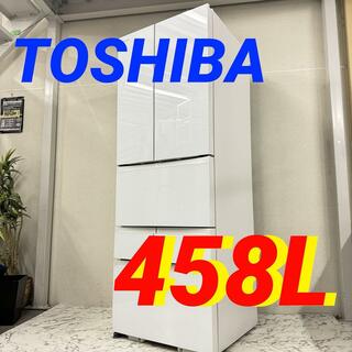 16850 大容量6D冷蔵庫 TOSHIBA GR-J460FV 2015年製(冷蔵庫)