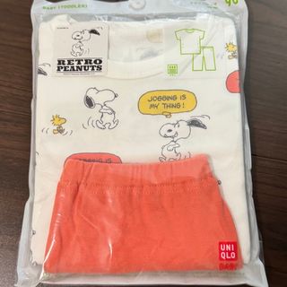 ユニクロ(UNIQLO)のユニクロ　ドライパジャマ　90 スヌーピー(パジャマ)