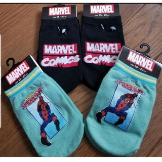 マーベル(MARVEL)のMARVELマーベル　スパイダーマン　15-20cm　ソックス　靴下　４足セット(靴下/タイツ)