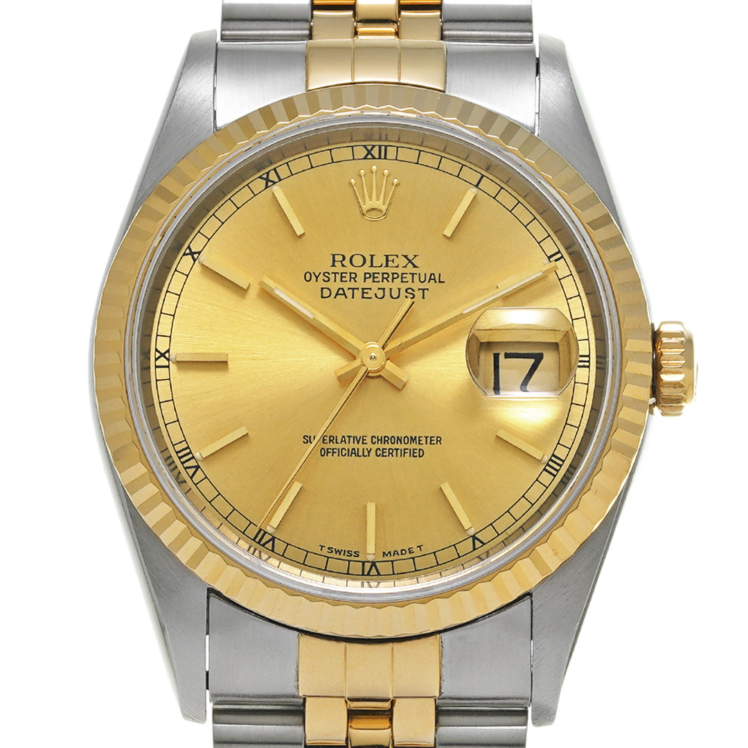 ROLEX(ロレックス)の中古 ロレックス ROLEX 16233 W番(1995年頃製造) シャンパン メンズ 腕時計 メンズの時計(腕時計(アナログ))の商品写真