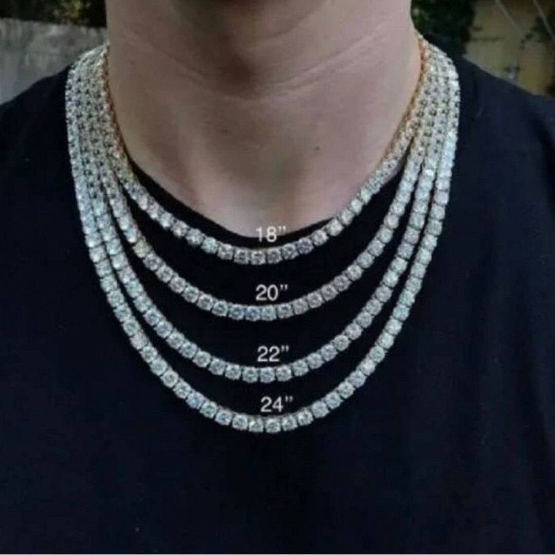 大人気☆ジルコニアダイヤモンドネックレス シルバー メンズ 大人気☆ジルコニアダイヤモンドネックレス シルバー メンズ