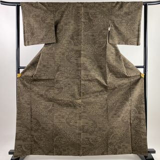 紬 身丈167cm 裄丈62.5cm 正絹 秀品 【中古】(着物)