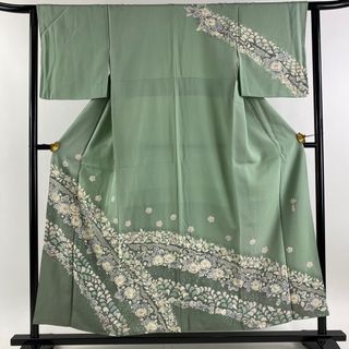 訪問着 身丈154.5cm 裄丈62.5cm 正絹 名品 【中古】(着物)