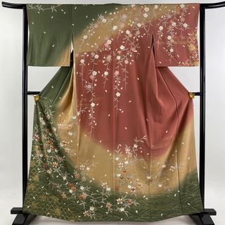 訪問着 身丈163.5cm 裄丈63.5cm 正絹 名品 【中古】(着物)