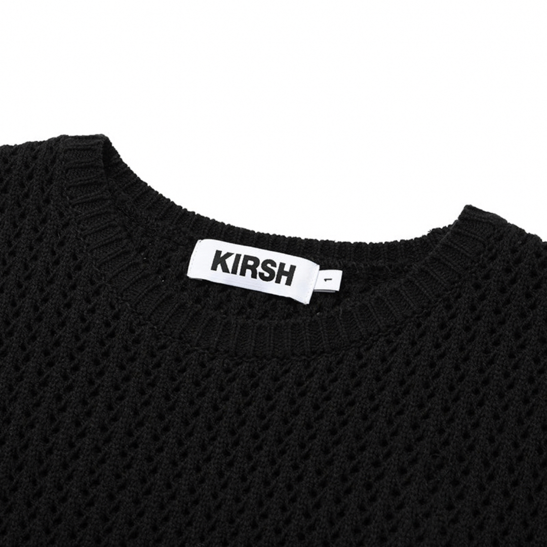 KIRSH スモールチェリーニット 半袖Tシャツ ブラック レディースのトップス(ニット/セーター)の商品写真