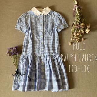 ポロラルフローレン(POLO RALPH LAUREN)のポロ ラルフ ローレン ｜ギンガムチェック丸襟清楚なワンピース130(ワンピース)