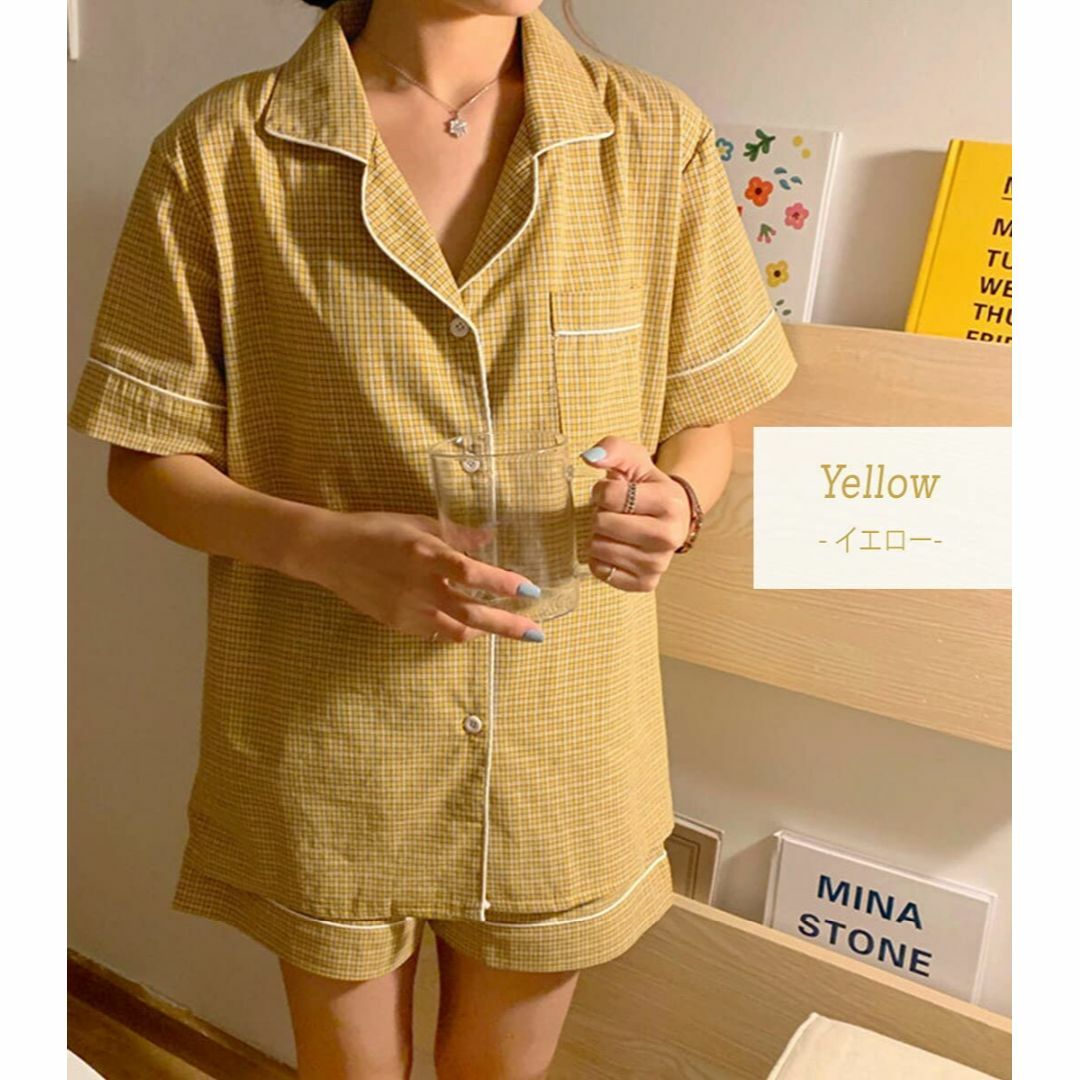 [Teddy] パジャマ レディース 上下セット 半袖ルームウェア 短パン 薄手 レディースのファッション小物(その他)の商品写真
