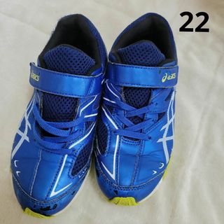 アシックス(asics)のキッズ　男の子　asics(アシックス) 22 ブルー(スニーカー)