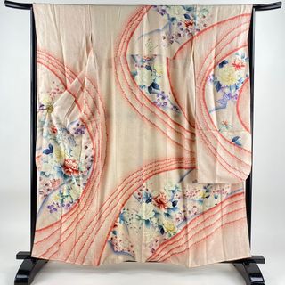 振袖 身丈159cm 裄丈66cm 正絹 秀品 【中古】(着物)