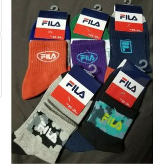 フィラ(FILA)のFILA　フィラ　22-24cm　ロゴ入　ソックス　靴下　５足セット②　新品(靴下/タイツ)