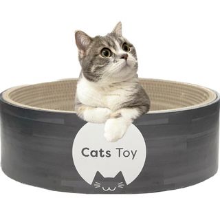 【Cats toy】キャッツトイボウル 猫 爪研ぎ 爪とぎベッド 段ボール(猫)