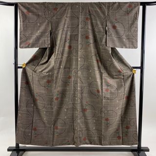 大島紬 身丈155.5cm 裄丈62cm 正絹 秀品 【中古】(着物)