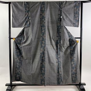 紬 身丈159cm 裄丈63cm 正絹 秀品 【中古】(着物)