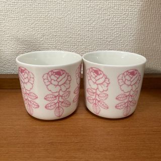 マリメッコ(marimekko)のmarimekko♡VIHKIRUUSU♡ラテマグ♡ピンク♡ヴィヒキルース(食器)