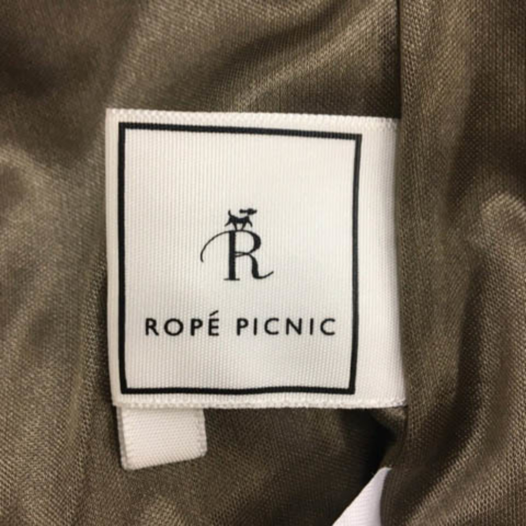 Rope' Picnic(ロペピクニック)のロペピクニック ワンピース Iライン ロング アニマル柄 総柄 長袖 38 茶 レディースのワンピース(ロングワンピース/マキシワンピース)の商品写真