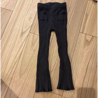 ザラキッズ(ZARA KIDS)のzarakids リブフレアパンツ　4〜5years 110cm(パンツ/スパッツ)