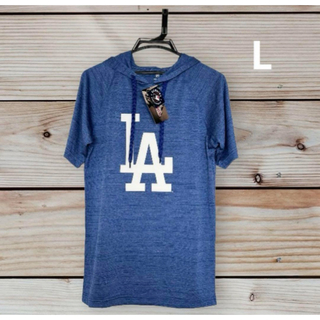 メジャーリーグベースボール(MLB)のロサンゼルス　ドジャース　パーカー　半袖　Tシャツ　MLB公式(記念品/関連グッズ)