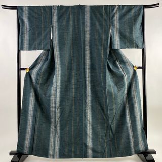 紬 身丈162cm 裄丈66cm 正絹 美品 秀品 【中古】(着物)