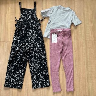 ザラキッズ(ZARA KIDS)のZARA キッズ　サロペット　レギンス　110〜120(パンツ/スパッツ)